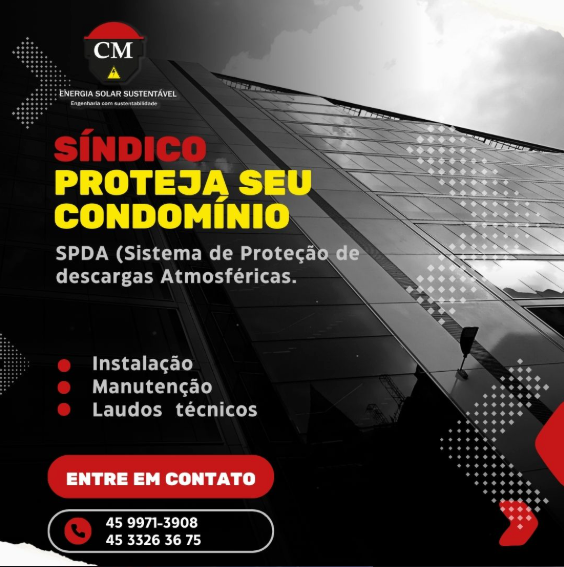 Post: SPDA para condomínios — instalação, manutenção e laudos técnicos