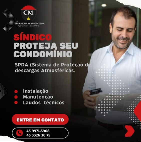Post: síndico, proteja seu condomínio — serviços de SPDA